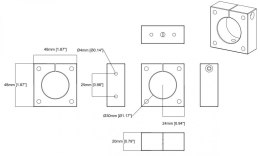 Uchwyt F8203 Fixed MT Bracket 5 szt.