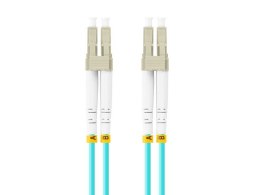 Patchcord światłowodowy Mm Lc/Upc-Lc/Upc Duplex 3.0mm 2m Aqua
