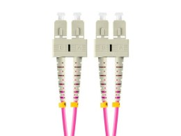 Patchcord światłowodowy Mm Sc/Upc-Sc/Upc Duplex 3.0mm 2m fioletowy