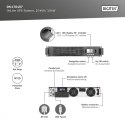 Zasilacz awaryjny UPS Online Rack 19"/Tower, 10kVA/10kW, 2U, bez baterii (moduł baterii DN-170108)