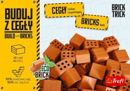 Zestaw uzupełniający Brick Trick cegły połówki 40 sztuk Zestaw uzupełniający Brick Trick cegły połówki 40 sztuk