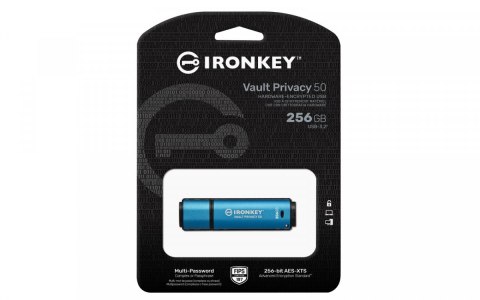 Pendrive 256GB IronKey Vault Privacy 50 AES-256 FIPS-197 Pendrive 256GB IronKey Vault Privacy 50 AES-256 FIPS-197