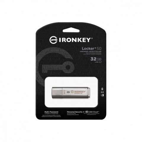 Pendrive 32GB IronKey Locker Plus 50 AES Encrypted Pendrive 32GB IronKey Locker Plus 50 AES Encrypted