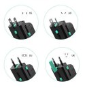 PA-TA06 uniwersalny podróżny adapter sieciowy 1xUSB-C PowerDelivery + 1xUSB-A Quick Charge | pasuje w ponad 150 krajach