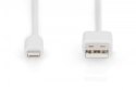 Kabel do transmisji danych/ładowania USB A/Lightning MFI 2m Biały