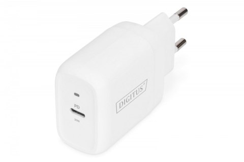 Ładowarka sieciowa zasilacz 1x USB-C PD 3.0 max. 20W LED Biała Ładowarka sieciowa zasilacz 1x USB-C PD 3.0 max. 20W LED Biała