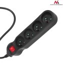 Listwa zasilająca 4g 1,4m MCE180 2300W czarna