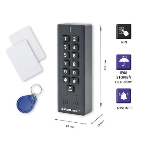 Zamek szyfrowy CALISTO z czytnikiem RFID | kod | karta | brelok |dzwonek | IP68 | EM Zamek szyfrowy CALISTO z czytnikiem RFID | kod | karta | brelok |dzwonek | IP68 | EM