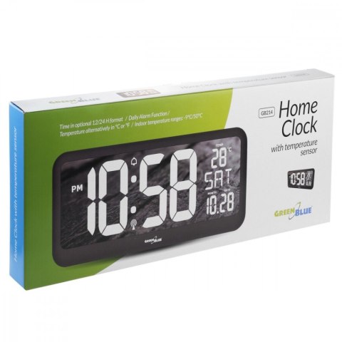 Zegar ścienny LCD z czujnikiem temperatury GB214 Zegar ścienny LCD z czujnikiem temperatury GB214