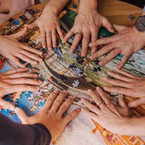 Puzzle 1000 elementów UFT Zachód słońca, most Rialto, Wenecja, Włochy Puzzle 1000 elementów UFT Zachód słońca, most Rialto, Wenecja, Włochy