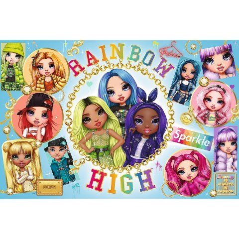 Puzzle 160 elementów XL Super Shape Kolrowe Rainbow High Puzzle 160 elementów XL Super Shape Kolrowe Rainbow High