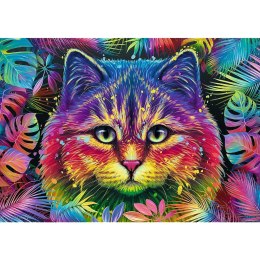 Puzzle 500 elementów UFT Color Splash Kolorowy Kot
