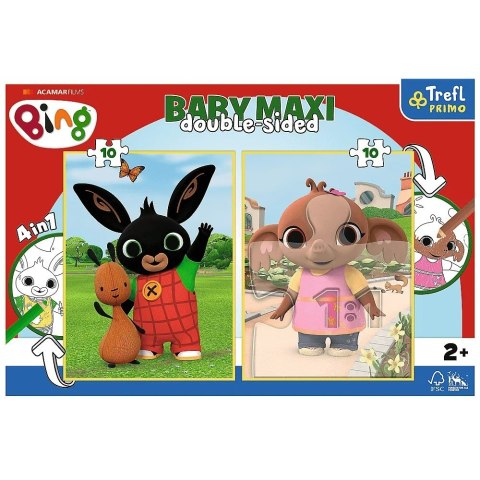 Układanka Baby MAXI 2x10 elementów Królik Bing Układanka Baby MAXI 2x10 elementów Królik Bing