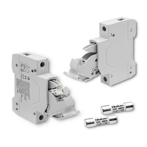 Podstawa bezpiecznikowa z diodą + bezpiecznik DC | 1P | 1000V | 15A | 10x38 | solar Podstawa bezpiecznikowa z diodą + bezpiecznik DC | 1P | 1000V | 15A | 10x38 | solar