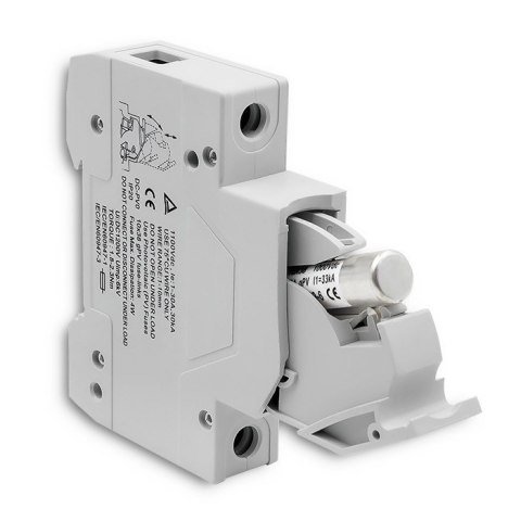 Podstawa bezpiecznikowa z diodą + bezpiecznik DC | 1P | 1000V | 15A | 10x38 | solar Podstawa bezpiecznikowa z diodą + bezpiecznik DC | 1P | 1000V | 15A | 10x38 | solar