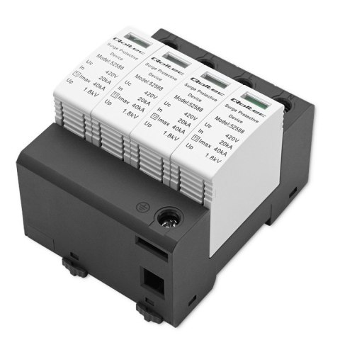Ogranicznik ochronnik przepięć AC | 4P | 420V | T2 | C Ogranicznik ochronnik przepięć AC | 4P | 420V | T2 | C