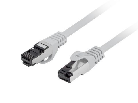 Patchcord kat.8.1 S/FTP LSZH CU 0.25m fluke passed szary Patchcord kat.8.1 S/FTP LSZH CU 0.25m fluke passed szary