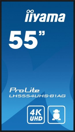 Monitor 55 cali LH5554UHS-B1AG 24/7, IPS, ANDROID.11, 4K, SDM, 2x10W