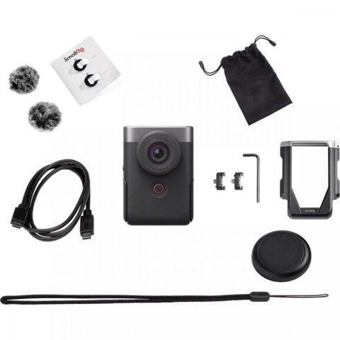 Zaawansowany zestaw do vlogowania PowerShot V10 Advanced Vlogging srebrny 5946C005 Zaawansowany zestaw do vlogowania PowerShot V10 Advanced Vlogging srebrny 5946C005