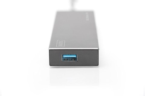 HUB/Koncentrator 7-portowy USB 3.0 SuperSpeed, aktywny, aluminium HUB/Koncentrator 7-portowy USB 3.0 SuperSpeed, aktywny, aluminium