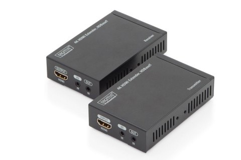 Przedłużacz/Extender HDMI HDBaseT do 70m po Cat.5e, 4K 30Hz UHD, HDCP 2.2, IR, z audio (zestaw) Przedłużacz/Extender HDMI HDBaseT do 70m po Cat.5e, 4K 30Hz UHD, HDCP 2.2, IR, z audio (zestaw)
