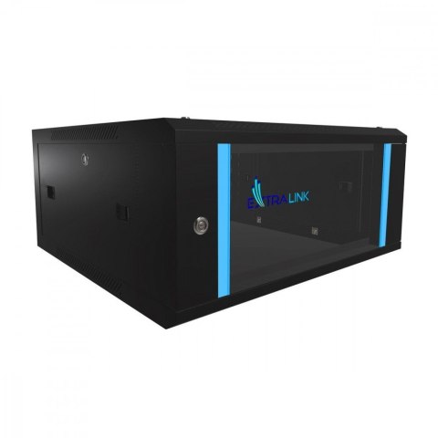 Szafka wisząca rack 4U 600x600 czarna szklane drzwi Szafka wisząca rack 4U 600x600 czarna szklane drzwi