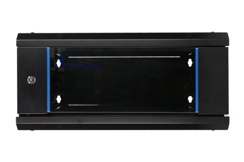 Szafka wisząca rack 4U 600x600 czarna szklane drzwi Szafka wisząca rack 4U 600x600 czarna szklane drzwi