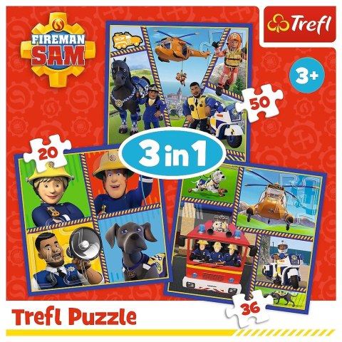 Puzzle 3w1 Dzień Strażaka Sama Puzzle 3w1 Dzień Strażaka Sama