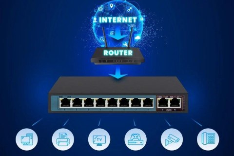 Przełącznik Ceres EX-SF1008P 8 portów 10-100Mbps Przełącznik Ceres EX-SF1008P 8 portów 10-100Mbps