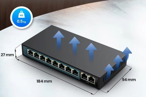 Przełącznik Ceres EX-SF1008P 8 portów 10-100Mbps Przełącznik Ceres EX-SF1008P 8 portów 10-100Mbps