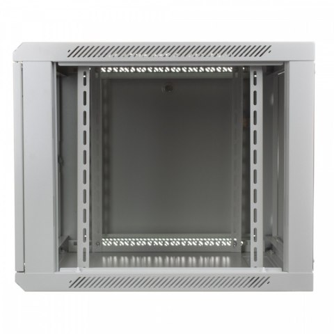 Szafa wisząca jednosekcyjna 19" 9U 501/600/450mm, drzwi szklane, szara (RAL 7035) Szafa wisząca jednosekcyjna 19" 9U 501/600/450mm, drzwi szklane, szara (RAL 7035)