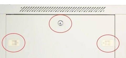 Szafka wisząca rack 12U 600x450 szara metalowe drzwi Szafka wisząca rack 12U 600x450 szara metalowe drzwi