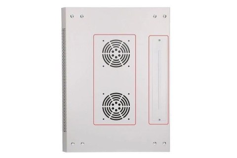 Szafka wisząca rack 12U 600x450 szara szklane drzwi Szafka wisząca rack 12U 600x450 szara szklane drzwi