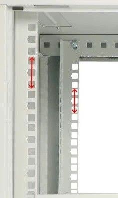 Szafka wisząca rack 12U 600x600 szara metalowe drzwi Szafka wisząca rack 12U 600x600 szara metalowe drzwi