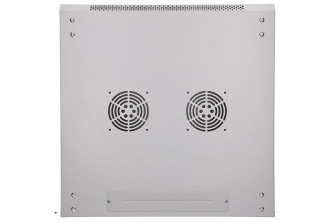 Szafka wisząca rack 12U 600x600 szara szklane drzwi Szafka wisząca rack 12U 600x600 szara szklane drzwi