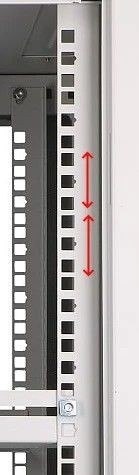 Szafka wisząca rack 12U 600x600 szara szklane drzwi Szafka wisząca rack 12U 600x600 szara szklane drzwi