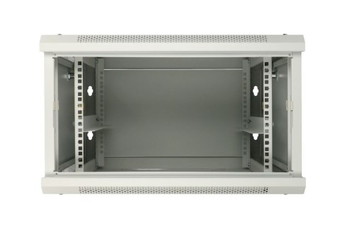 Szafka wisząca rack 6U 600x450 szara z metalowymi drzwiami Szafka wisząca rack 6U 600x450 szara z metalowymi drzwiami