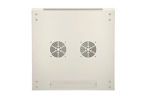 Szafka wisząca rack 6U 600x450 szara z metalowymi drzwiami Szafka wisząca rack 6U 600x450 szara z metalowymi drzwiami