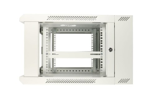 Szafka wisząca rack 6U 600x600 szara dwusekcyjna Szafka wisząca rack 6U 600x600 szara dwusekcyjna