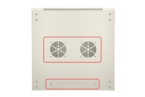 Szafka wisząca rack 6U 600x600 szara metalowe drzwi Szafka wisząca rack 6U 600x600 szara metalowe drzwi