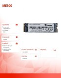 Dysk SSD ME300 M.2 PCI-Ex4 256GB TLC 2 GB/s NVMe