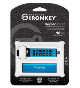 Pendrive 16GB IronKey Keypad 200C USB-C FIPS140-3 Lvl3 AES-256