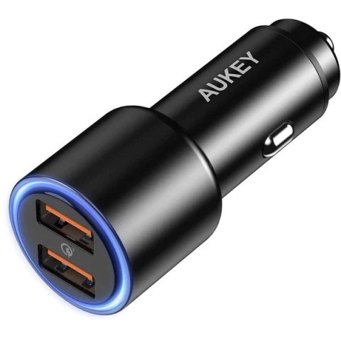 CC-Y17S aluminiowa ładowarka samochodowa 2xUSB QC 3.0 36W LED CC-Y17S aluminiowa ładowarka samochodowa 2xUSB QC 3.0 36W LED