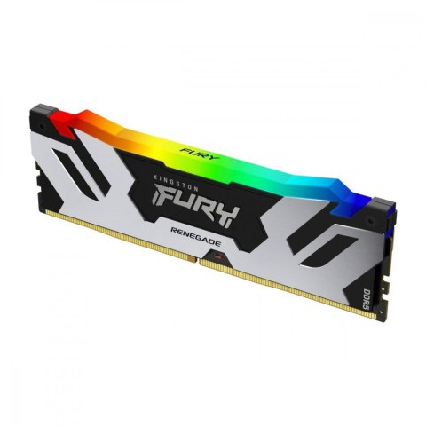 Pamięć DDR5 Fury Renegade RGB 48GB(1*48GB)/6400 CL32 czarno-srebrna Pamięć DDR5 Fury Renegade RGB 48GB(1*48GB)/6400 CL32 czarno-srebrna