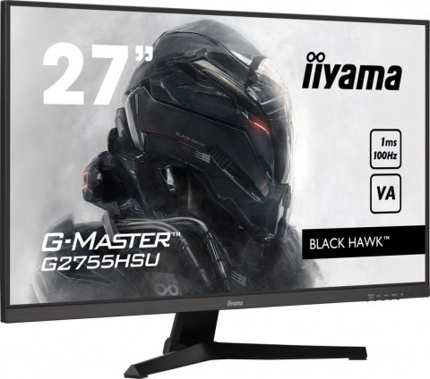 Monitor 27 cali G2755HSU-B1 VA,FHD,100Hz,1ms,HDMI,DP,2xUSB,2x2W Monitor 27 cali G2755HSU-B1 VA,FHD,100Hz,1ms,HDMI,DP,2xUSB,2x2W