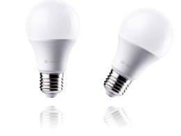 Żarówka LED E27 9W=60W ciepła jasna 3000K, 2 pack