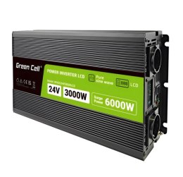 Przetwornica LCD 24V 3000W/6000W Czysty sinus z wywietlaczem