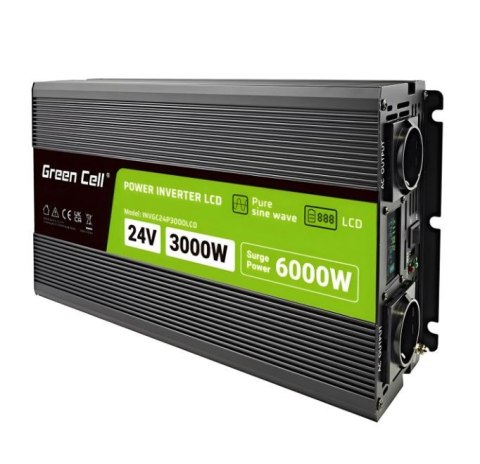Przetwornica LCD 24V 3000W/6000W Czysty sinus z wywietlaczem