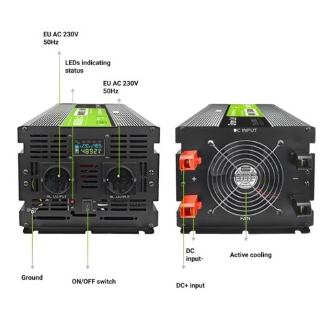 Przetwornica LCD 48V 5000W/10000W Czysty sinus z wywietlaczem Przetwornica LCD 48V 5000W/10000W Czysty sinus z wywietlaczem