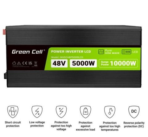 Przetwornica LCD 48V 5000W/10000W Czysty sinus z wywietlaczem Przetwornica LCD 48V 5000W/10000W Czysty sinus z wywietlaczem